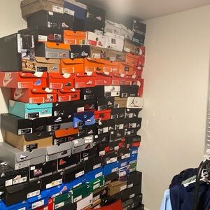 Assorted Sneaker Shoe Boxes Collection.     MYSTERY BOX